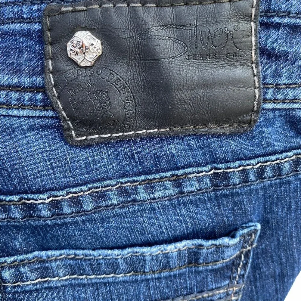 Silver Jeans Suki Jeggings Womens Skinny W26 L31  Denim Blue Jeans - Picture 6 of 12